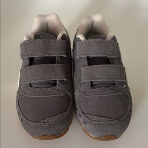 NEW Puma Gray Kids Shoes with Velcro Straps sz 11C